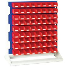 Bott - Laatikkohylly - 72 laatikkoa - 1000x550x1125 mm - Vaaleanharmaa/Antrasiitti
