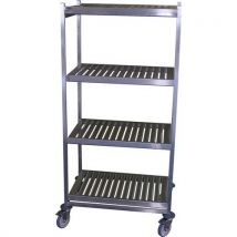 Alminor - Hyllyvaunu rfr 825x500x1800mm - ristikko - 4 tasoa