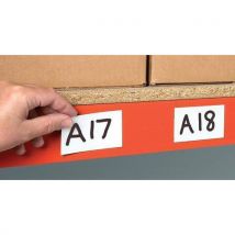 Magneettikyltit valkoiset 80 x 50 mm 100 kpl - Witre