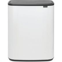 Brabantia - Roskakori touch bo 2x30 l valkoinen