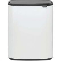 Brabantia - Roskakori touch bo 60l valkoinen