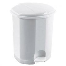 Rossignol pro - 11 litran valkoinen muovinen poljinroska-astia