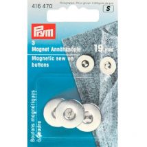 Prym Magnet-Annähknöpfe Silber