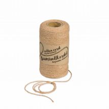 Halbach Baumwollkordel für Makramee 1mm 220m 80g Cappuccino