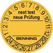 BENNI Prüfplaketten "Neue Prüfung" 1VE = 300Stk. 756212