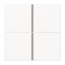 JG Tastensatz komplett LS 404 TSA WW 4fach weiss