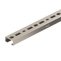 OBO CML3518P2000A2 Profilschiene gelocht Schlitzweite 17mm 2000x35x18 A2 1104501 (Inhalt 2 Stück)