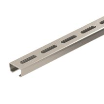 OBO AMS3518P2000A2 Profilschiene langgelocht SW16,5 V2A 1112709 (Inhalt 2 Stück)