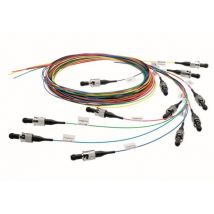 TG Faserpigtail-Set 50/125 L00889W0027 OM3 12 Farben Stecker SC türkis L=2m