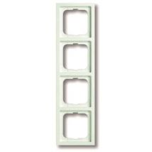 BJ future linear Rahmen 1724-884K 4fach für Kanalinst. studioweiß matt