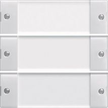 GIRA 213303 Wippenset 3fach BSF System 55 Klar/Reinweiß glänzend