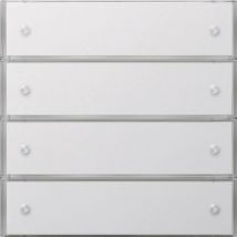 GIRA 2034112 Tastsensor3 Komfort 4fach KNX Flächenschalter Reinweiß glänzend