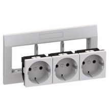 GGK Einbaudose für 4653 Geräteeinbaukanal KSE/M45 3-fach Schuko-