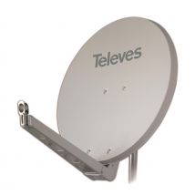 Televes SAT-Spiegel weiß S85QSD-W OSD-Line BxH85x95cm Feedarm klappbar