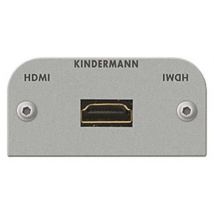 KIND Konnect 54 alu - HDMI 7441000542 v1.4 Blende 1/2 54x54 mit Kabelpeitsche