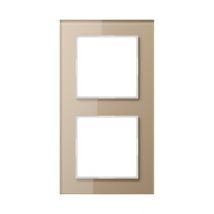 JG Rahmen 2fach AC582GLCH Champagner