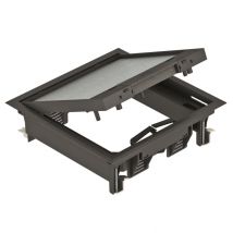 OBO GES4-2U10T 9011 Geräteeinsatz ** f.Unimontage 222x222x65 PA gsw 740514
