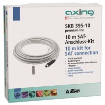AXING Koaxialkabelset 10m SKB 395-10 Schirmungsmaß 100dB bei 30...1000MHz