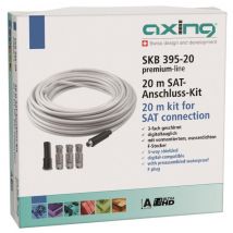 AXING Koaxialkabelset 20m SKB 395-20 Schirmungsmaß 100dB bei 30...1000MHz