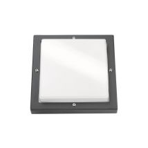 SGL LED-Wandleuchte Bassi sw IP65 614187 10W 580lm 3000K dim IK10 240x240mm