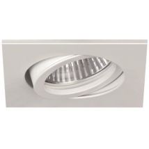 BRUM NV-Einbaustrahler mattweiss 0065.07 GU5,3 50W DA68mm 82x82mm eckig