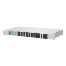 Metz OpDAT fix 6xSC-D OM3 150255BA06-E Keramik aqua bestückt 19z 1HE Spleißbox
