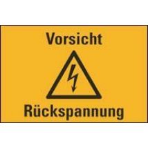 HEIN 172355 Warnschild HEIN_172355 Rückspannung Resopal 200x120mm