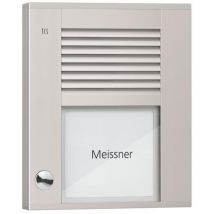 TCS Audio Außenstation PDS PDS01-EN/04 1 Taste 1-reihig AP silber