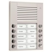 TCS Audio Außenstation PES PES10-EN/04 10 Tasten 2-reihig AP silber