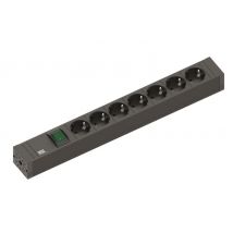 Bachmann Steckdosenleiste 7fach 420.0014 Connect Line mit Schalter 2,0 m Leitung