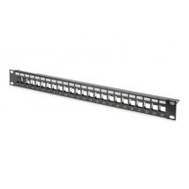 Assmann Modulares Patch Panel DN-91411 leer 24-Port 1HE RAL 9005