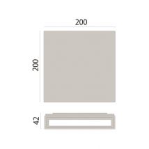 PIL MIMIK 20 FLAT M LED grau 303746 Fassadenleuchte 12W 1200lm 3000K IP65