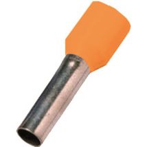 Intercable Aderendhülse ICIAE058OR DIN46228T4 0,5qmm 8mm verzinnt orange (Inhalt 100 Stück)
