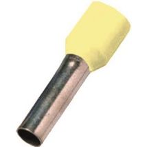 Intercable ICIAE0256HGE Aderendhülse DIN46228T4 0,25qmm 6mm verz. hellgelb (Inhalt 100 Stück)