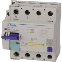 Doepke FI-Schalter DFS4 063-4/0,03-A NA 4p 63 A 0.03 A Typ A,Not-Aus,N links