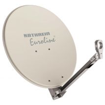 KATH Offset-Parabol-Spiegel KEA 850/W 85cm Alurefl. Metall-Rückenteil weiß