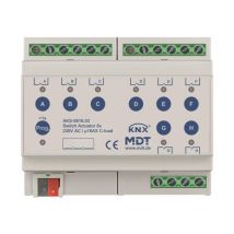 MDT AKS-0816.03 Schaltaktor 8fach 6TE REG 16A 230VAC C-Last Standard