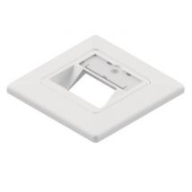 EasyLan Modulaufnahme SL leer +Zentralplatte +Rahmen 2fach RAL9010