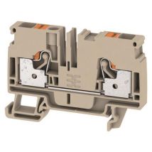 Weidmüller A2C 6 Durchgangsklemme beige 2Anschlüsse 6,0qmm 41A 1992110000 (Inhalt 50 Stück)