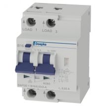 DOEP Brandschutzschalter 2pol B16A 30mA DAFDD 1 B16/0,03/2-A FI/LS 09961302