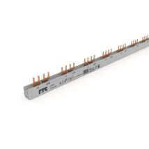 FTG 2p AFDD-Phasenschiene grau 3182T T-Form 38/Gabel 10qmm f.FI/LS 1+N 3TE