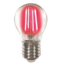 LIGHTME LED-Tropfenlampe 4W rot LM85314 Filament P45 E27 15000h