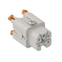 ILME Buchseneinsatz Gr.21.21 CKSHF 04 4P+PE Silber SQUICH 10A 400V