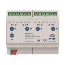 MDT AKD-0401.02 Dimmaktor 4fach 8TE REG 250W 230VAC m.Wirkleistungsmessung
