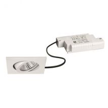 BRUM Einbaustrahler eckig 6W weiß BB05 650lm 3000K DA68 ET38 inkl dim. Konvert