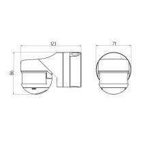 BEG Luxomat AP Bewegungsmelder 93341 RC-Plus next N 280' weiss alt: 97003