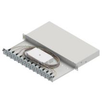 ZVK LWL-Spleißgehäuse Basic LSB1C333 1HE 24x LC-Duplex Standard OM3 ausziehb.
