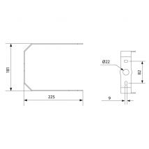 Opple LED Highbay-P4 545098000600 Bracket D420 Ausleger