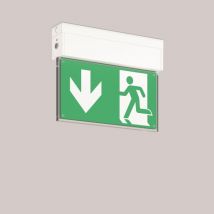 RZB Notleuchte GSUN-S ws 671983.002.2 Wand-Decke inkl Folien f.Zentralbatterie