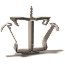 Schnabl Sammelhalter f.Mehrfachverlegung von 80 Mantelleitungen SH 80 H0 hellgrau (Inhalt 1 Stück)